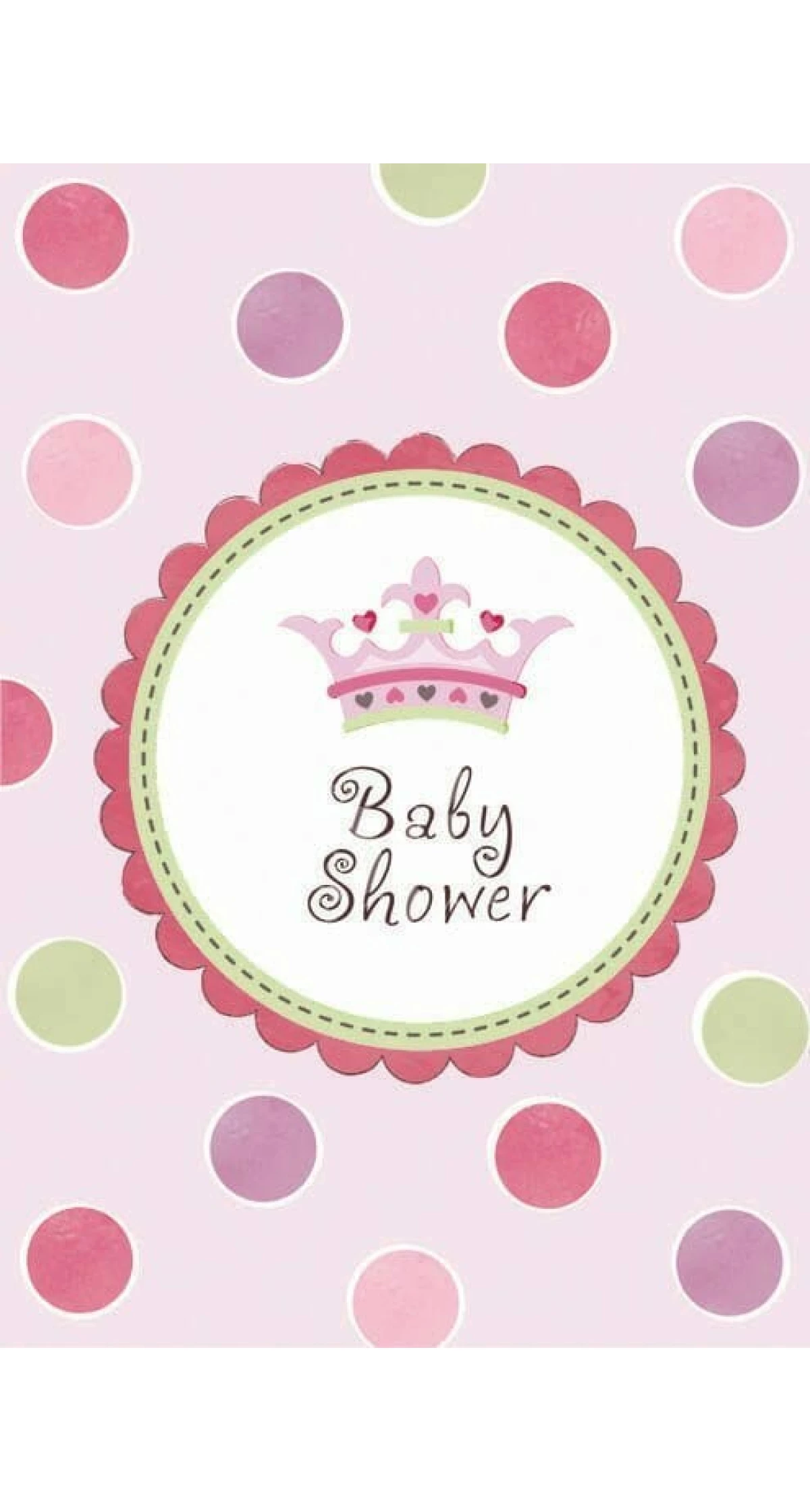 Baby Shower Girl Invitations - 8pk