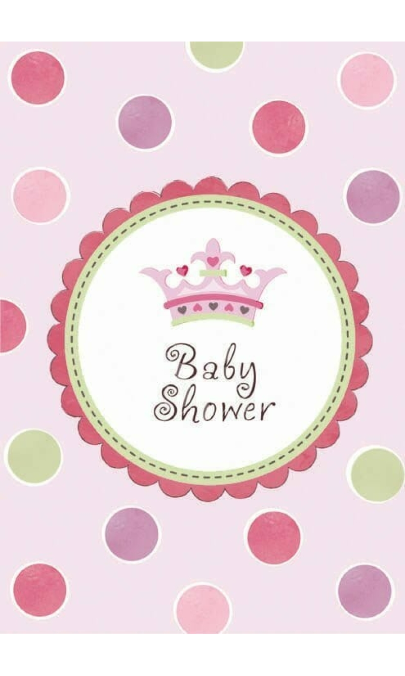 Baby Shower Girl Invitations - 8pk