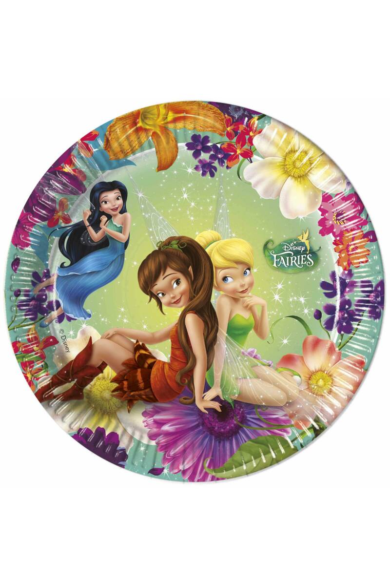 Tinkerbell and Fairies Magic Paper Plates 19.5cm - 8pk