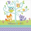 Woodland Baby Napkins 24.7cm x 24.7cm - 16pk