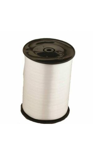 White Curling Ribbon Spool - 500m x 5mm