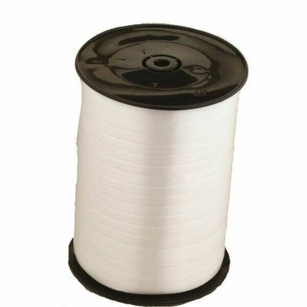 White Curling Ribbon Spool - 500m x 5mm