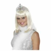 Silver Jewelled Flower Tiara - One Size