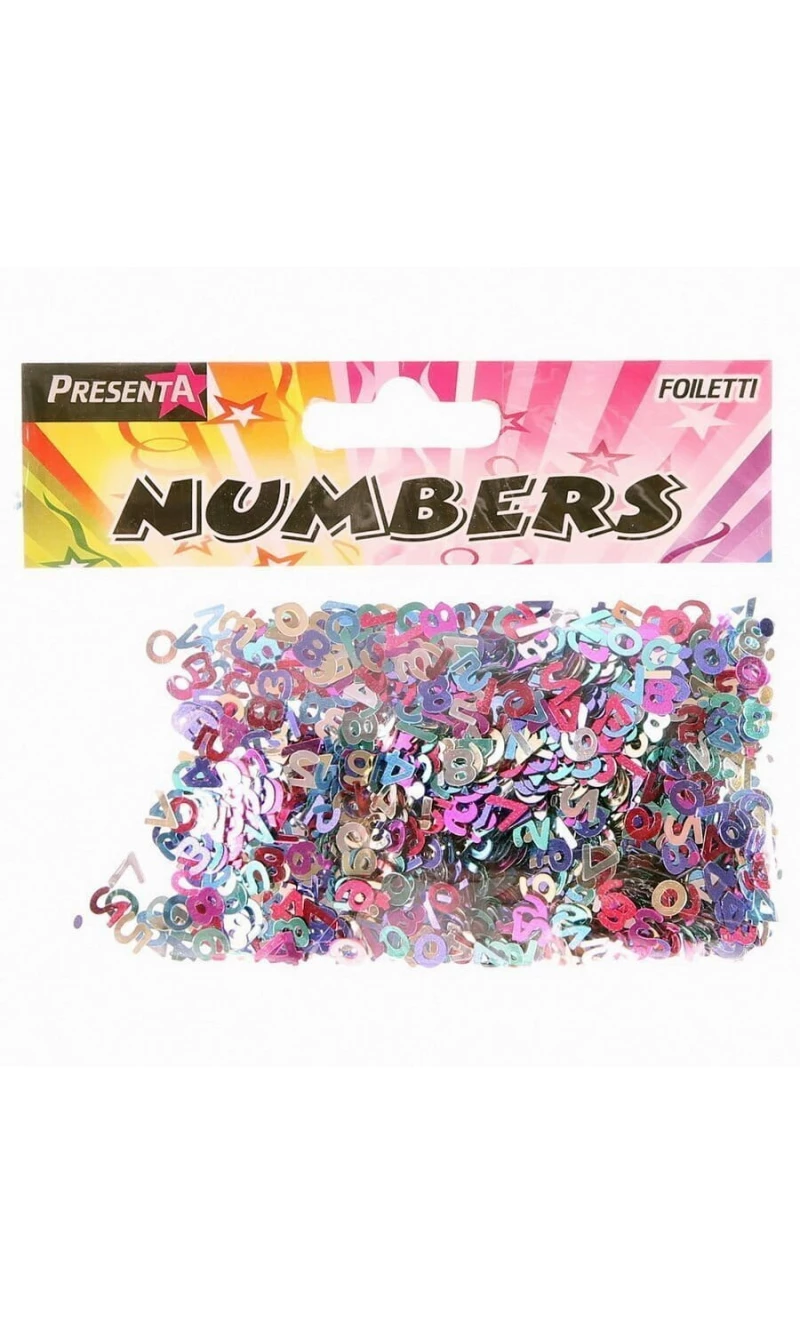 Confetti Assorted Numbers - 14g