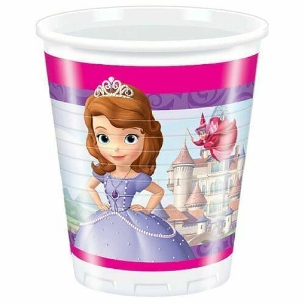 Sofia The First Plastic Cups 200ml - 8pk