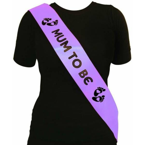 Mum To Be Purple Sash