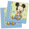 Baby Mickey Two-ply Paper Napkins 33x33cm  - 20pk