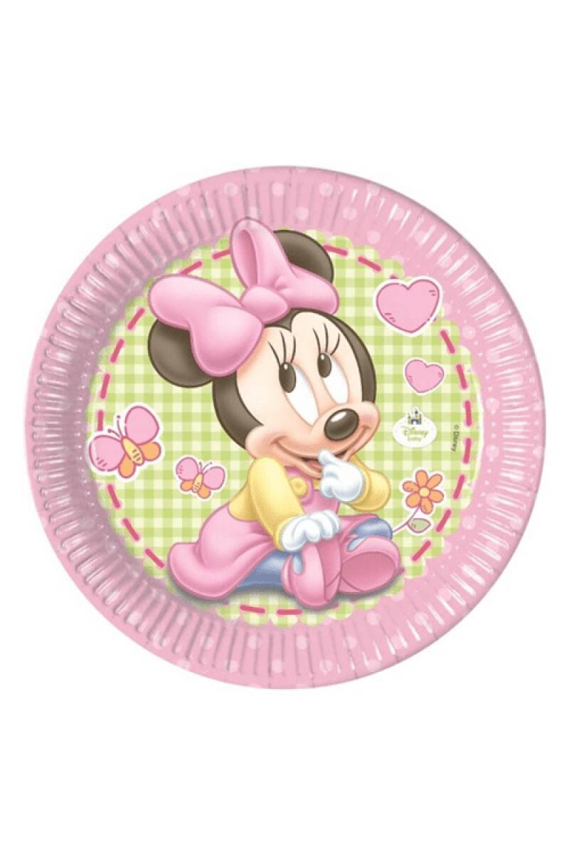 Baby Minnie Paper Plates  Large 23cm  - 8pk