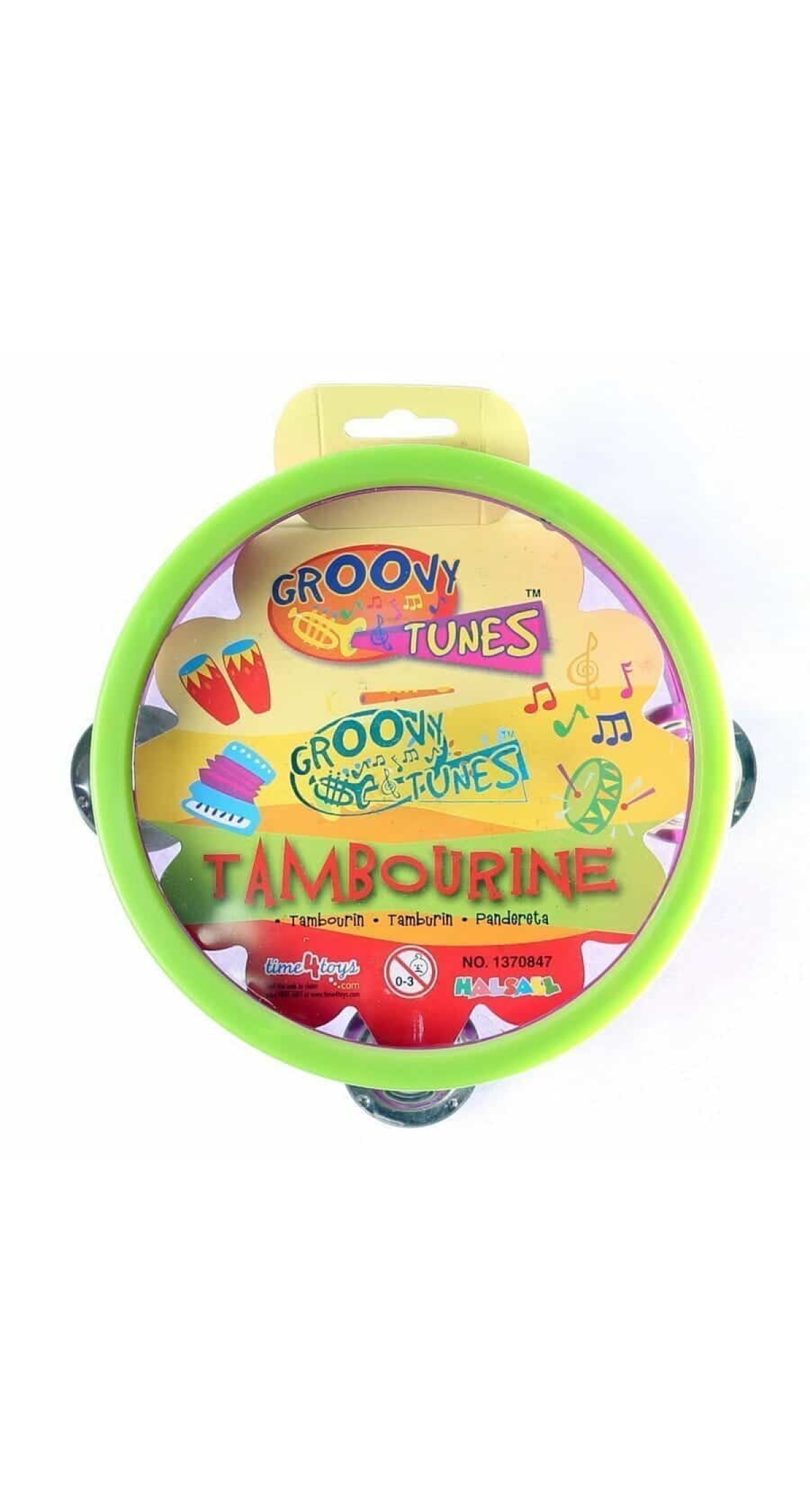 Groovy Tambourine - 14cm