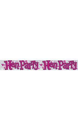 Holographic Foil Hen Party Banner - 2.6m