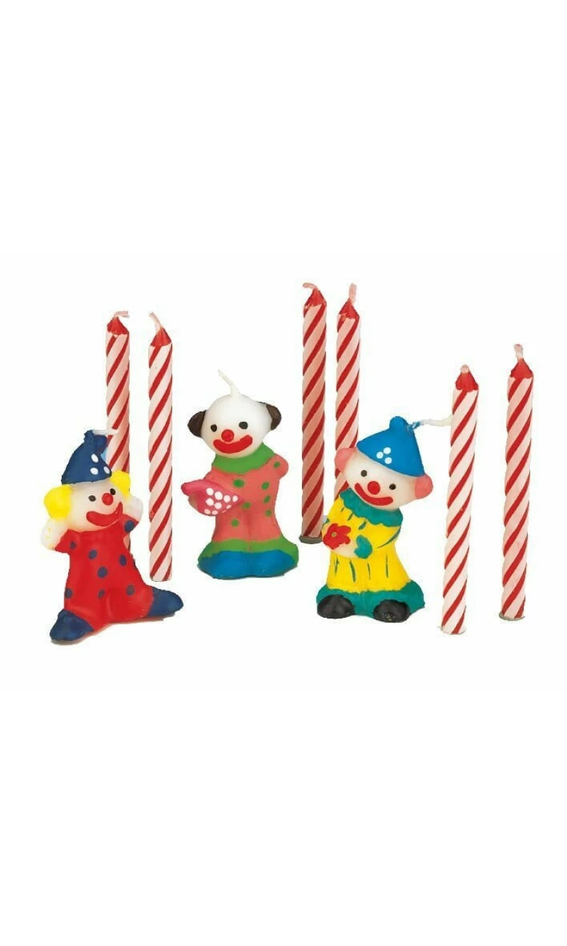 Candles & Mini Crown Figure Candles - 9pk