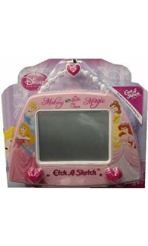 Princess Assorted "Making My Own Magic" Etch A Sketch with Beaded Handle - 23cm x 16cm