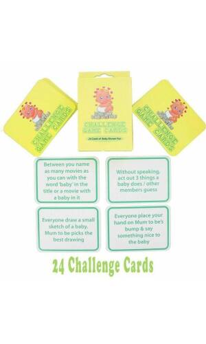 Baby Shower Callenge Game Cards - 24pk