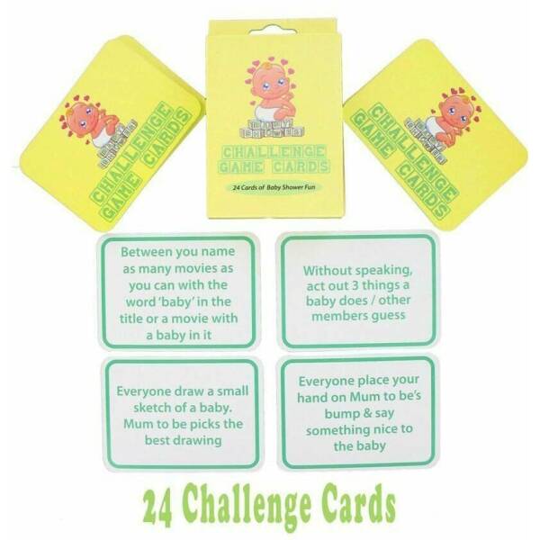 Baby Shower Callenge Game Cards - 24pk
