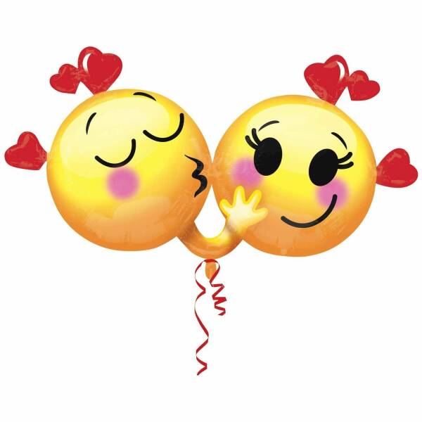 Emoji In Love Super Shape Balloon - 91cm x 53cm
