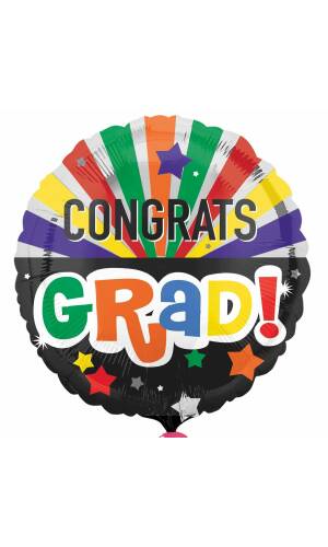 Congrats Graduate Celebration Standard Foil Balloon - 18''
