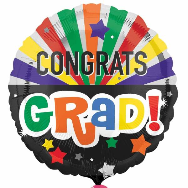 Congrats Graduate Celebration Standard Foil Balloon - 18''