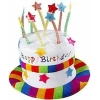 Happy Birthday Cake Rainbow Hat