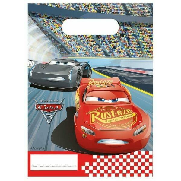 Cars 3 Party Bags - 6pk