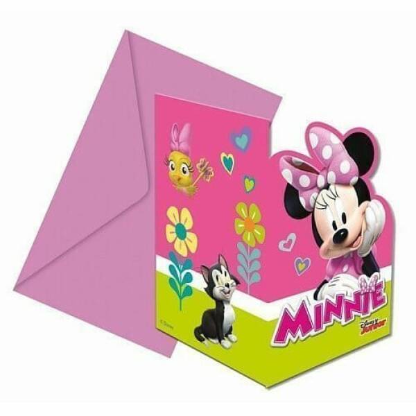 Minnie Happy Helpers Die-cut invitations & envelopes  - 6pk