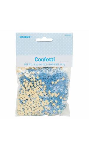 Blue Bunting Christening Foil Confetti - .5oz
