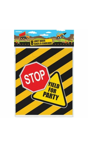 Construction Party Loot Bags - 8pk