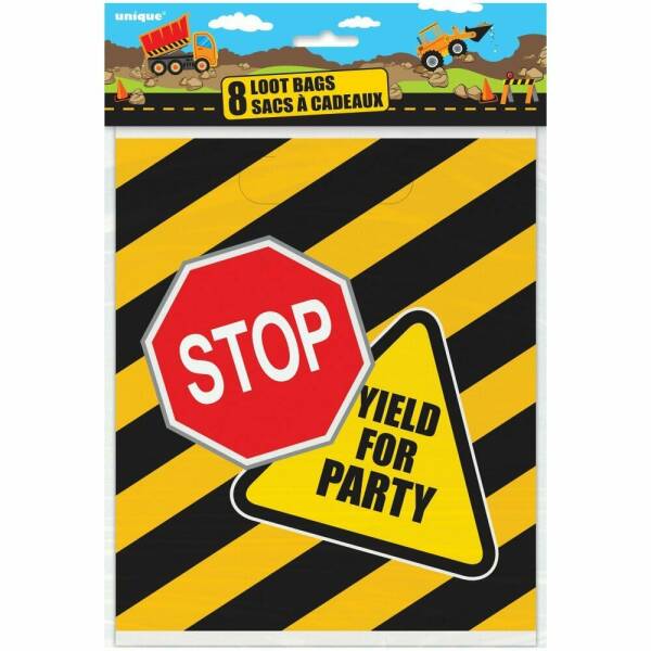 Construction Party Loot Bags - 8pk