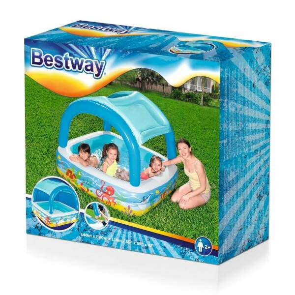 Bestway Canopy Play Pool 140x140x114cm for Age 2+ Years (Online Only)