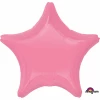 Bubble Gum Pink Star Standard Foil Balloon - 48cm