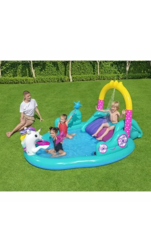 Bestway Magical Unicorn Carriage Play Center 274x198x137cm (Online Only)