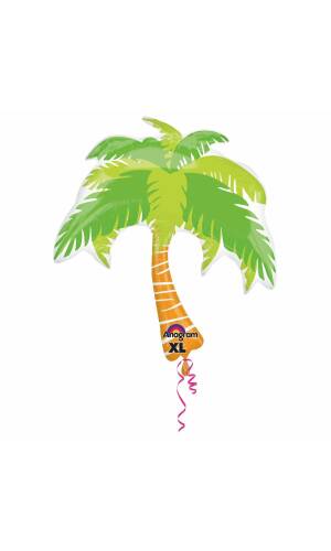 Summer Scene Palm Tree SuperShape Foil Balloon - (74cm x 83)