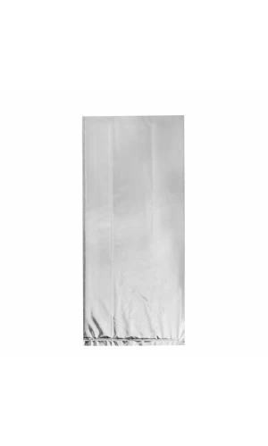Silver Foil Cellophane Bags 5"x11" - 10pk