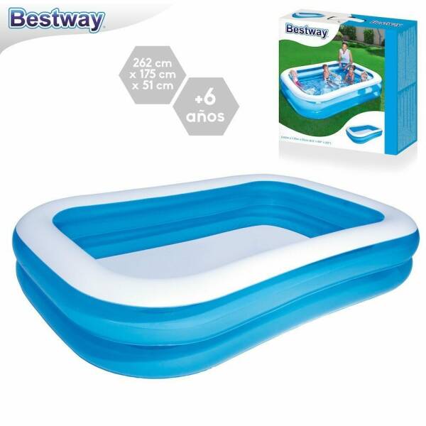 Pool Family Blue Inflatable 54006 - 262 X 175 X 51 cm
