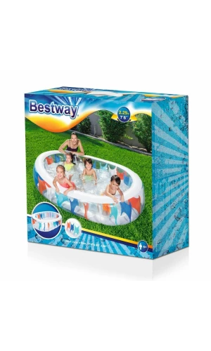 Bestway Inflatable Elliptic Family Pool 234x152x51cm (Online Only)