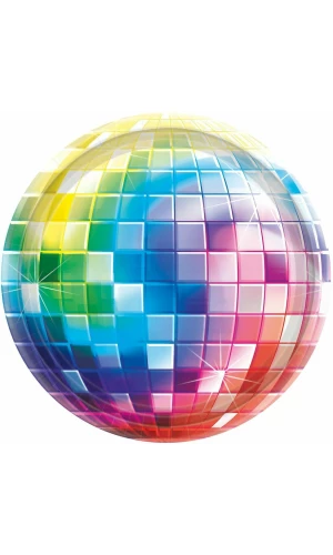 Disco Fever Round Paper Plates 17.8cm - 8pk