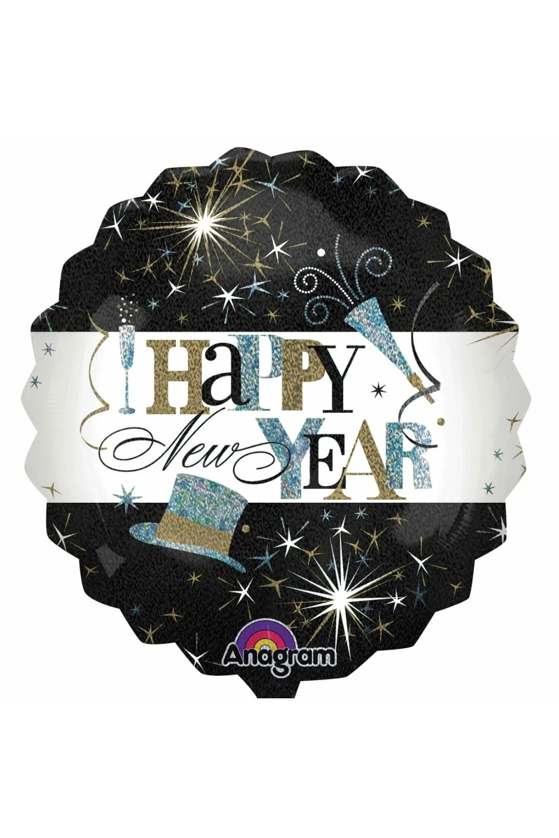 Elegant New Year Celebration Jumbo Foil Balloon - 28'' (71 cm)