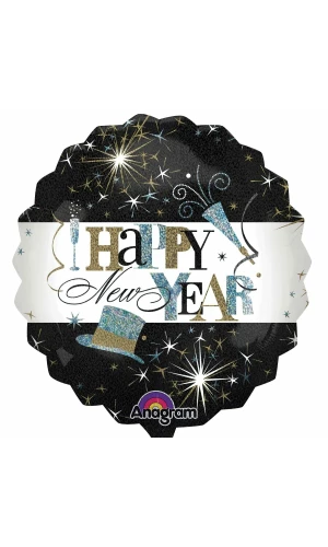 Elegant New Year Celebration Jumbo Foil Balloon - 28'' (71 cm)