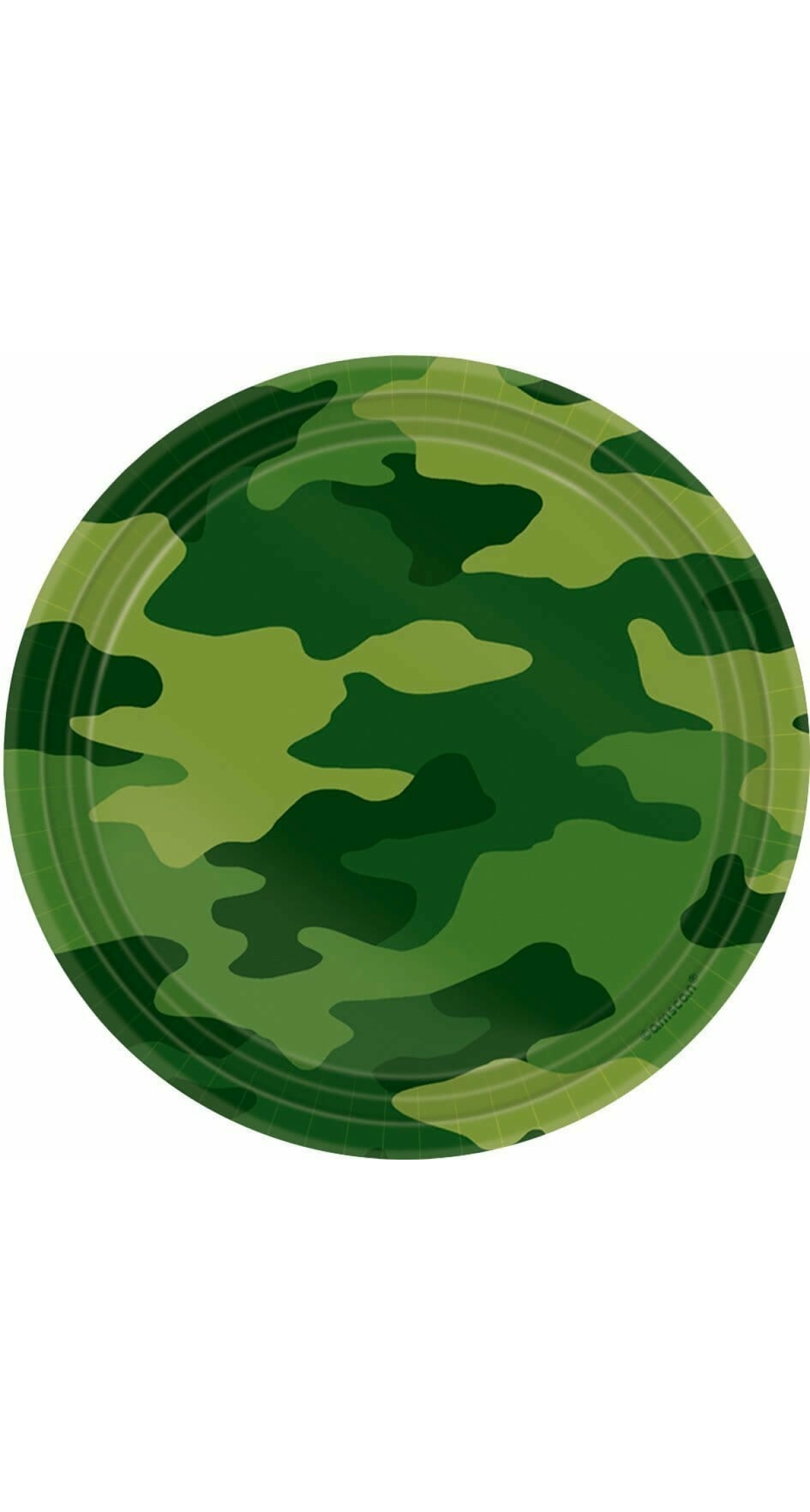 Camouflage Paper Plates 18cm - 8pk
