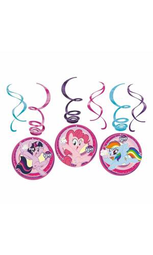 My Little Pony Swirl Decoration - 6 pk