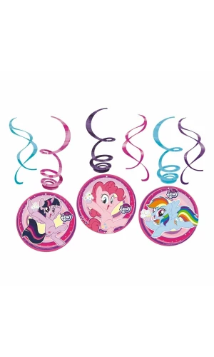 My Little Pony Swirl Decoration - 6 pk