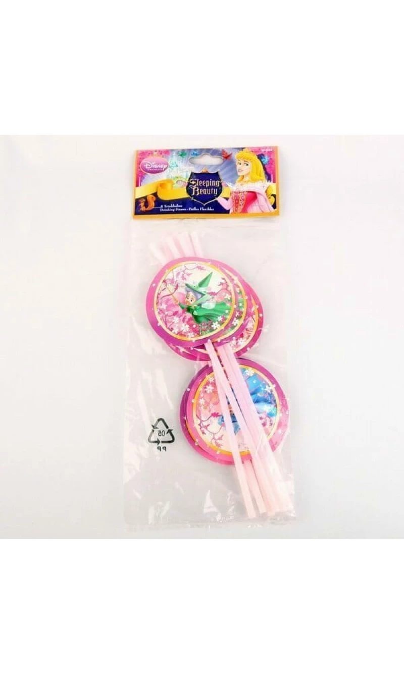 Disney Sleeping Beauty Drinking Straws - 8pk