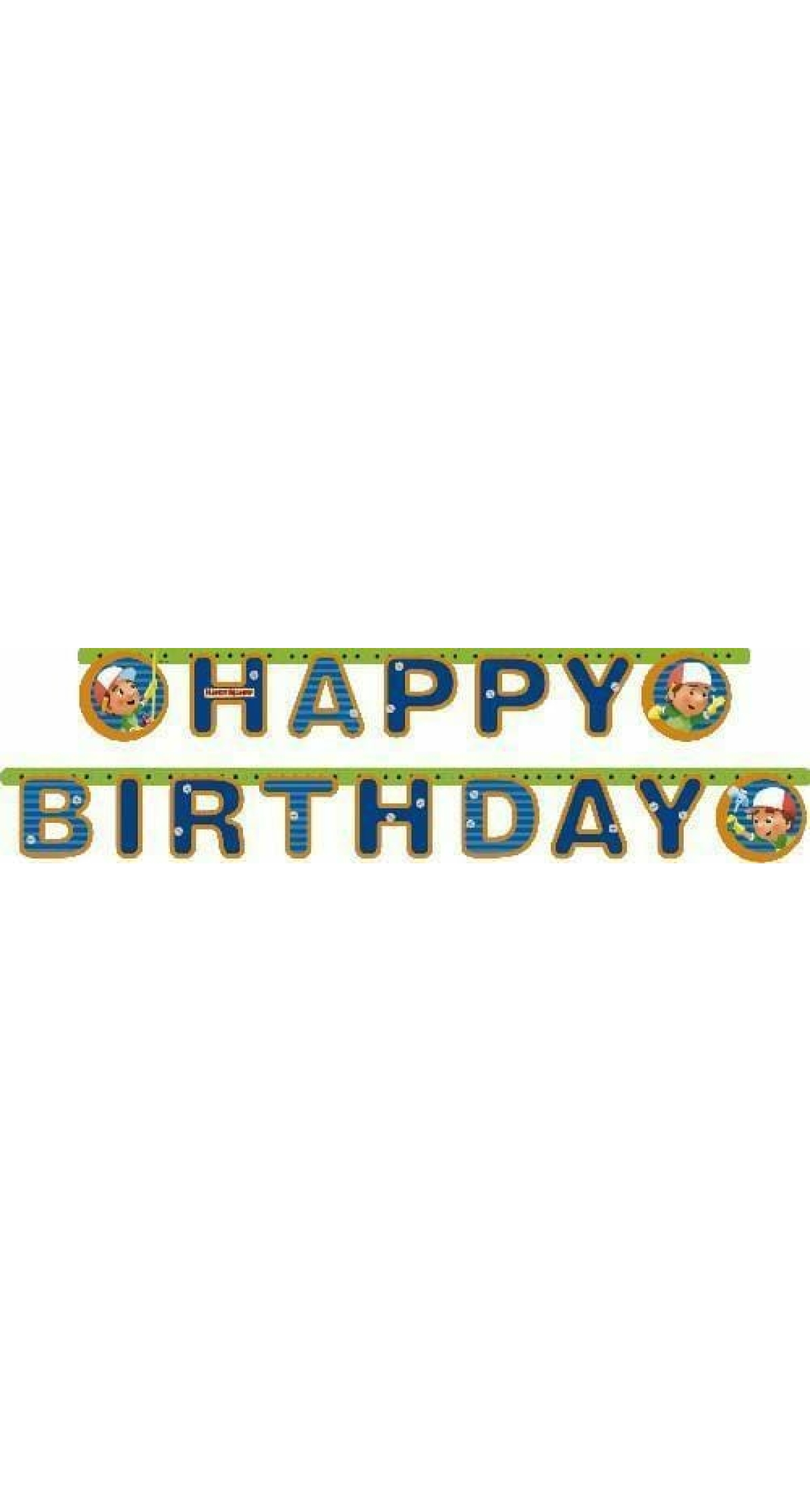 Handy Manny Paper Letter Banner - 1.83m