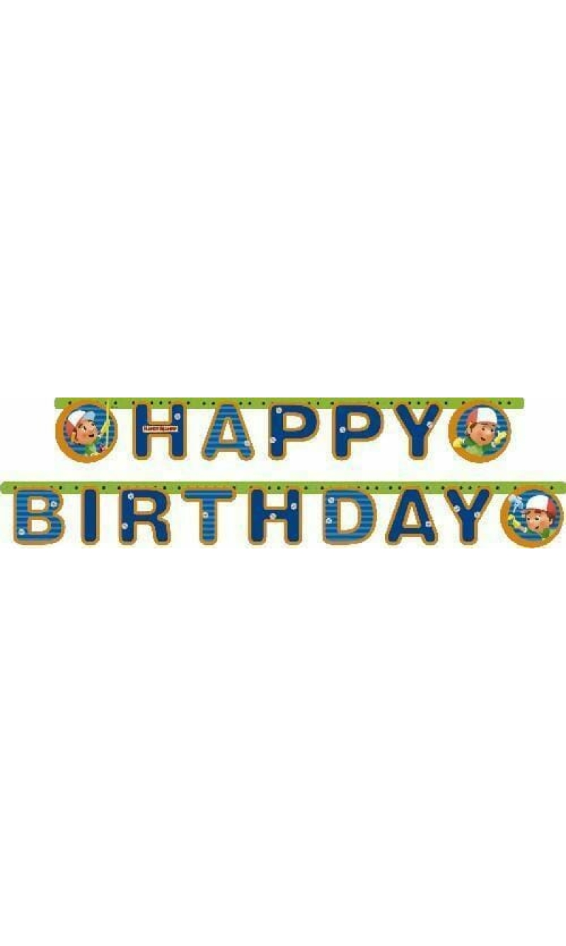 Handy Manny Paper Letter Banner - 1.83m
