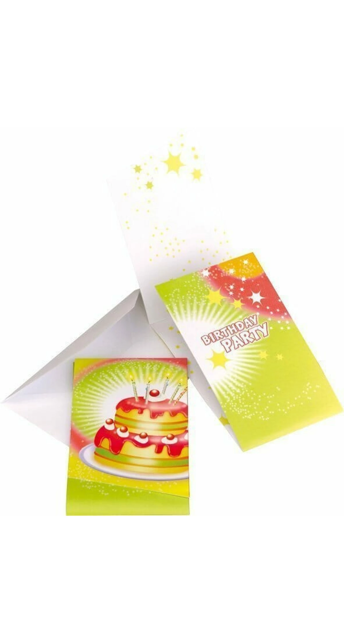 Invitations Happy Birthday - 5pk