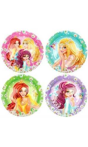 Princess Paper Plates 23cm - 8pk