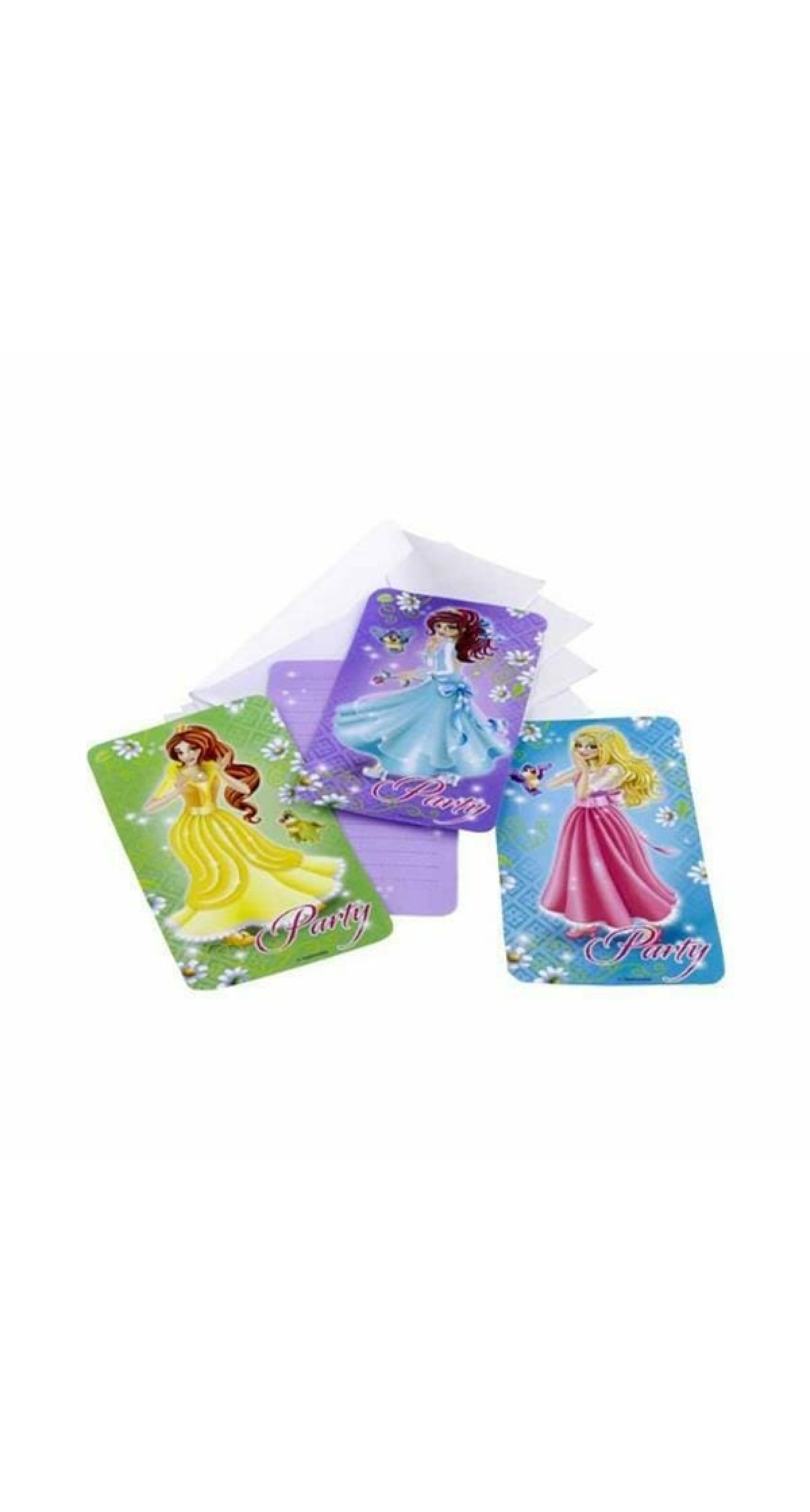 Princess Diamond Invitations - 9cm x 14cm