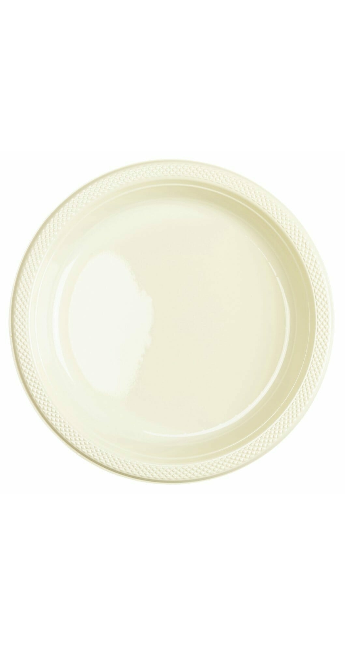 Vanilla Crème - 10 x Plastic Plates 22.8 cm