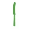 Festive Green Reusable Plastic Knives - 10pk