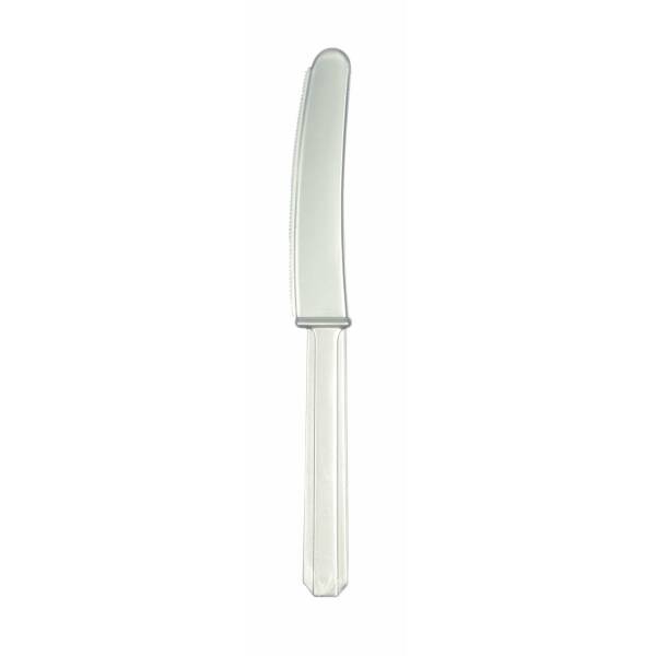 Silver Reusable Plastic Knives - 10pk