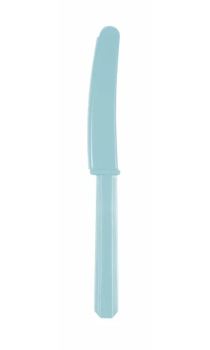 Carribean Blue  Reusable Plastic Knives - 10pk